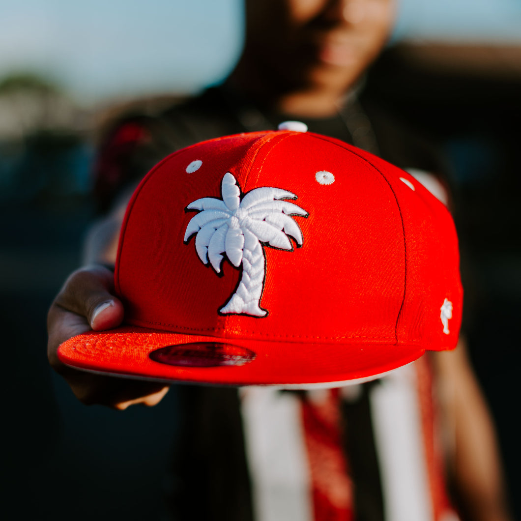 Coconut Tree SnapBack (Red)