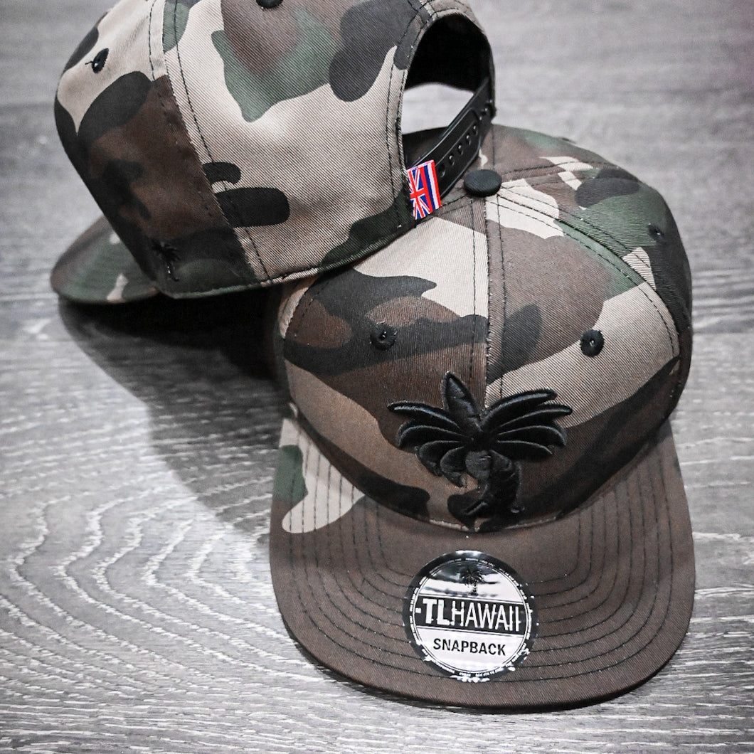 Coconut Tree SnapBack (Camo)