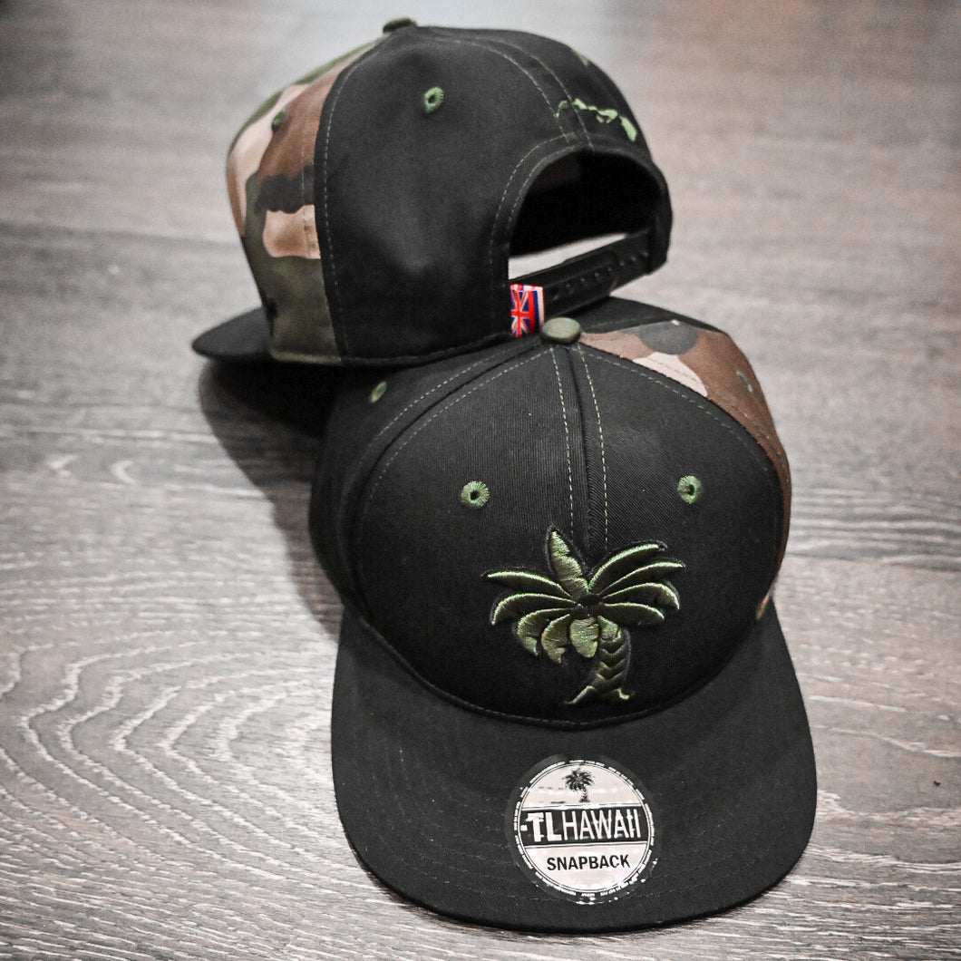 Coconut Tree SnapBack (Camo Strip)