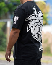 Coconut Tree Tshirt Flipped - BW