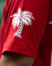 Coconut Tree Tshirt Flipped - Reds