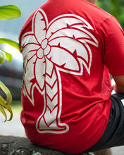 Coconut Tree Tshirt Flipped - Reds