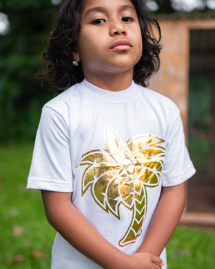 Coconut Tree Tshirt - Gold